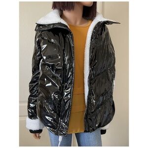 G.I.L.I. Sherpa Lined Puffer Jacket - Black Size Medium *NEW*